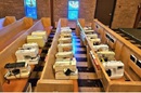 Donated sewing machines await new owners at Bethlehem UMC in Hutchinson, MN. Courtesy of the Minnesota Conference of The UMC