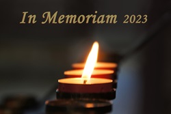 This year, United Methodists mourned the passing of beloved bishops, influential church scholars, the editor of The United Methodist Hymnal and a country music radio pioneer who boosted careers as diverse as Randy Travis and Taylor Swift. Photo by Eli Solitas, courtesy of Unsplash, graphic by Laurens Glass, UM News.