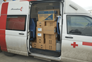 해외지역총회 중남부 유럽의 연합감리교인들이 우크라이나에 보내는 구급차와 의료 물품들이다.
