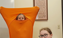 A body sock fits snugly to provide comfort in the quiet room at Flame of Faith UMC in West Fargo, North Dakota. Photo by Pastor Sara McManus.