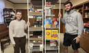 Photo: LINC founders Abigail Franco and Aidan Barth in the Resource Pantry they established at New Providence UMC.  Lani Mustacchi photo