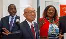 (L-R) Africa University Vice Chancellor Reverend Professor Peter Mageto, Ambassador of the Embassy of Japan in-Zimbabwe His Excellency Satoshi Tanaka, Ms. Martha Chikowore Acting Head Academic Institutions and Executive Programs WIPO Academy and Head ARIPO Academy Dr. Outule Rapuleng.