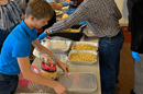 Hopewell United Methodist Church in South Carolina assembled 160 casseroles of macaroni and cheese for people in their community at Thanksgiving.