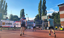 A volleyball sports tournament sponsored jointly by CWS and UMCOR makes summer feel more like summer for both Ukrainian and Moldovan youth and children. Photo: Courtesy CWS